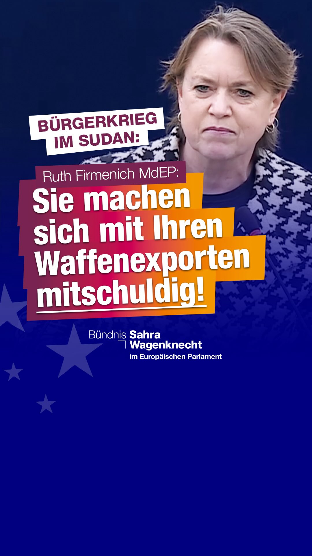 Sie machen sich mit Ihren Waffenexporten mitschudig!
